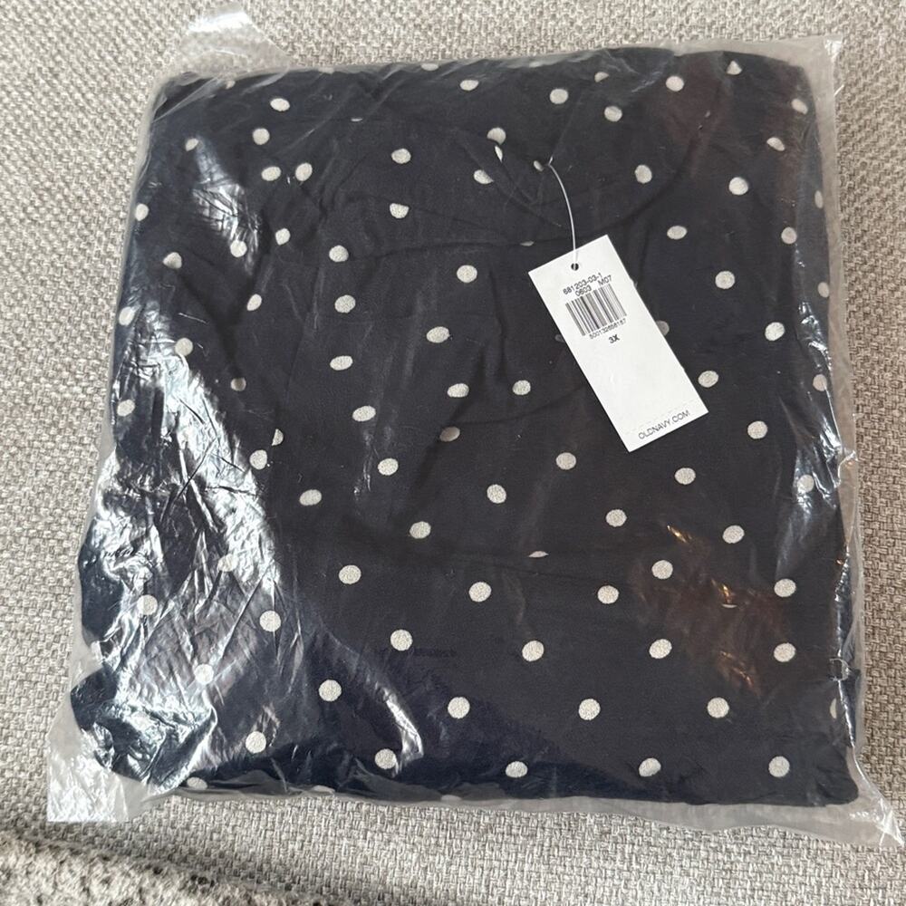 Old Navy Navy Dots Fit & Flare Crepe Mini Dress - Picture 7 of 10
